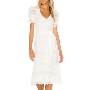 NWT Tularosa Quinn Midi Dress in White
